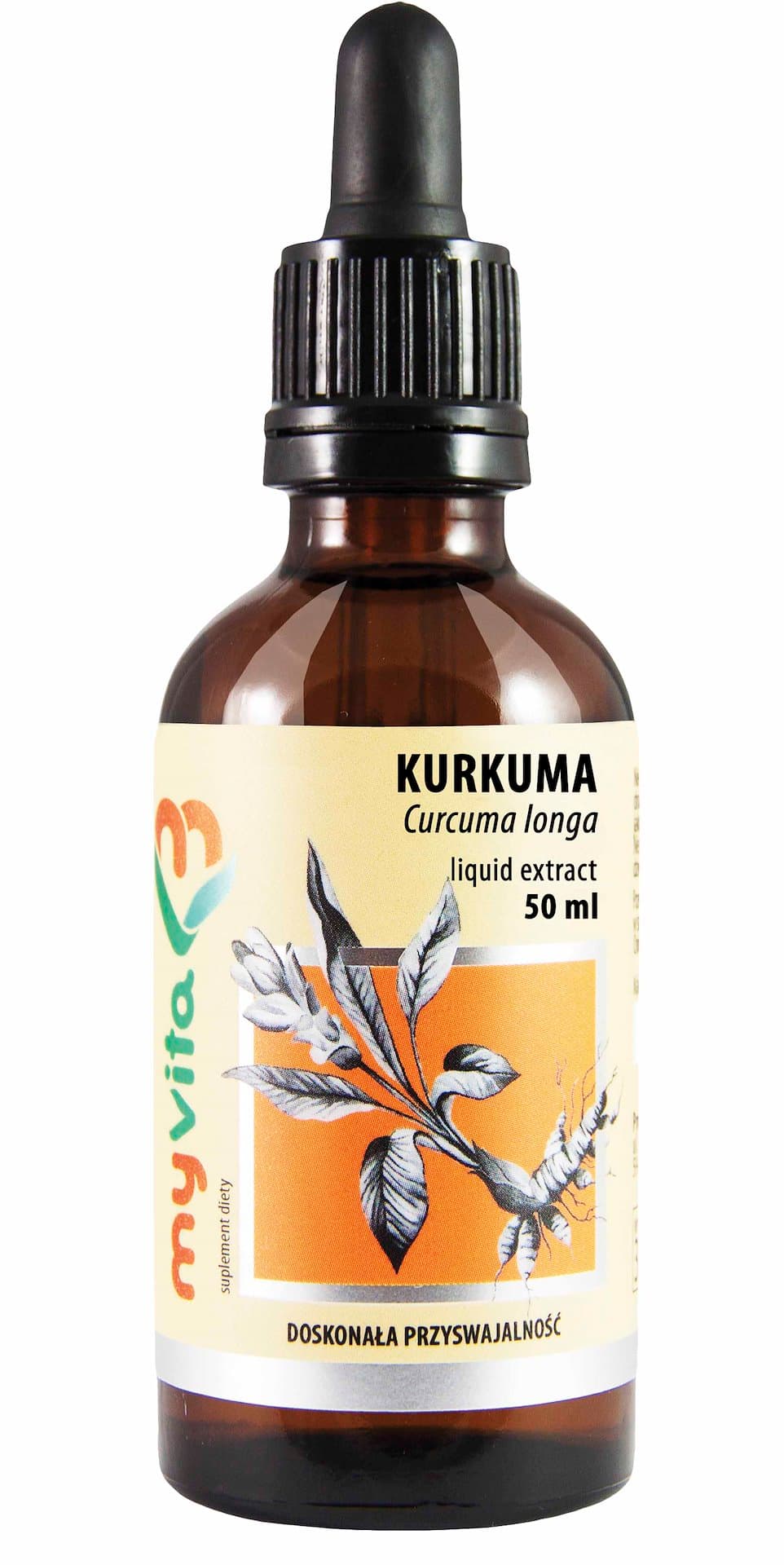 MyVita - Turmeric Extract - 50ml – MyVita förpackning