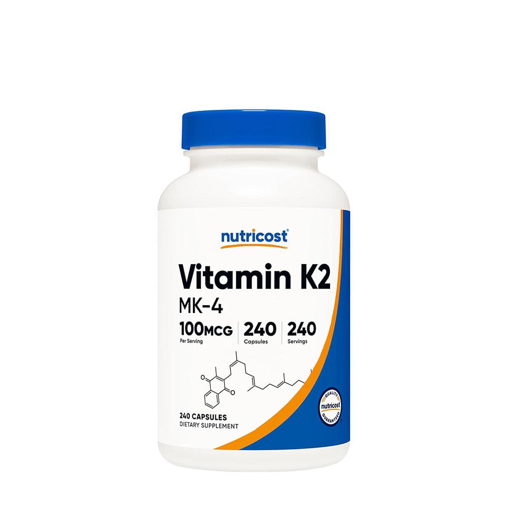 Nutricost Vitamin K2 100 mcg - 240 kapsler – Nutricost embalagem