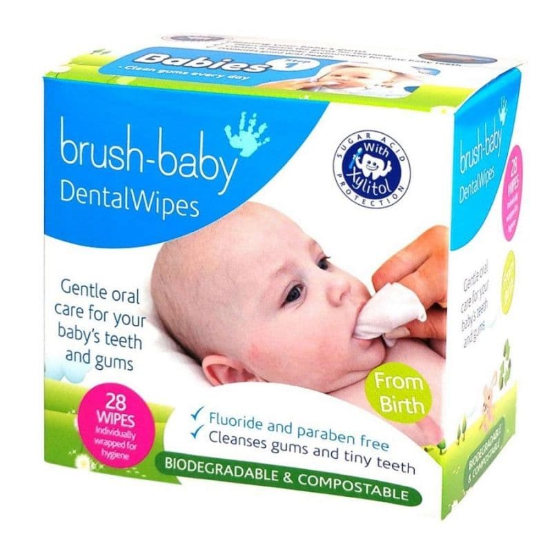 Brush-Baby - DentalWipes - 28 Wipes – brush-baby förpackning