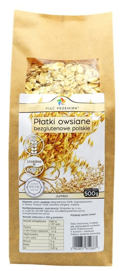 Pięć Przemian - Glutenfri Jumbo Havregryn