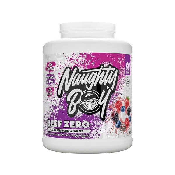 Naughty Boy - Beef Zero, Frutos Silvestres Mistos - 1800g – Naughty Boy packaging