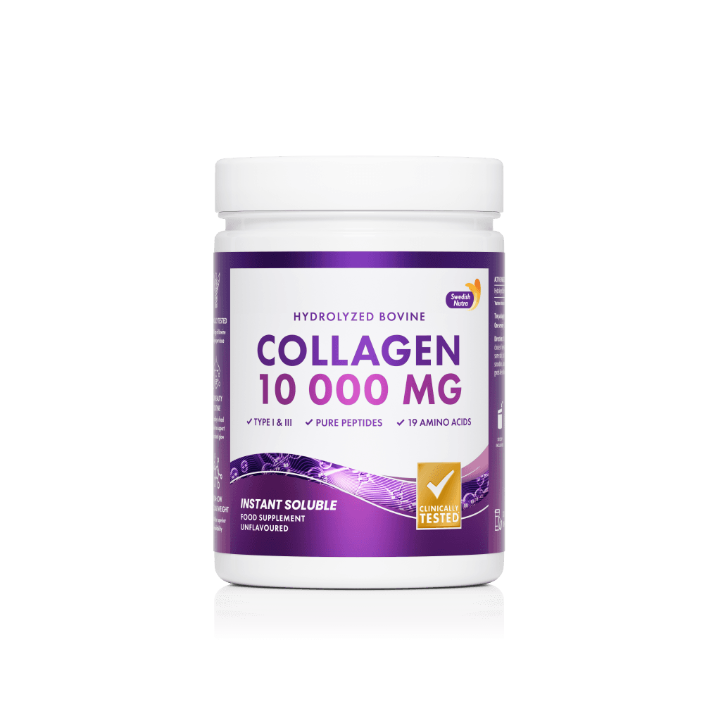 SWEDISH NATURA Hydrolyzed Bovine Collagen Powder 10000mg 300g – SWEDISH NATURA verpakking
