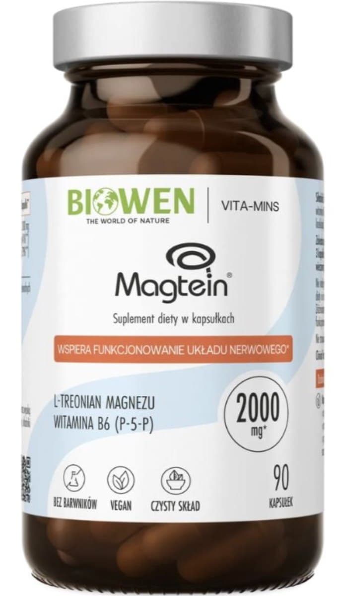 Biowen Treonian magnez Magtein 90 kapsułek – Biowen packaging