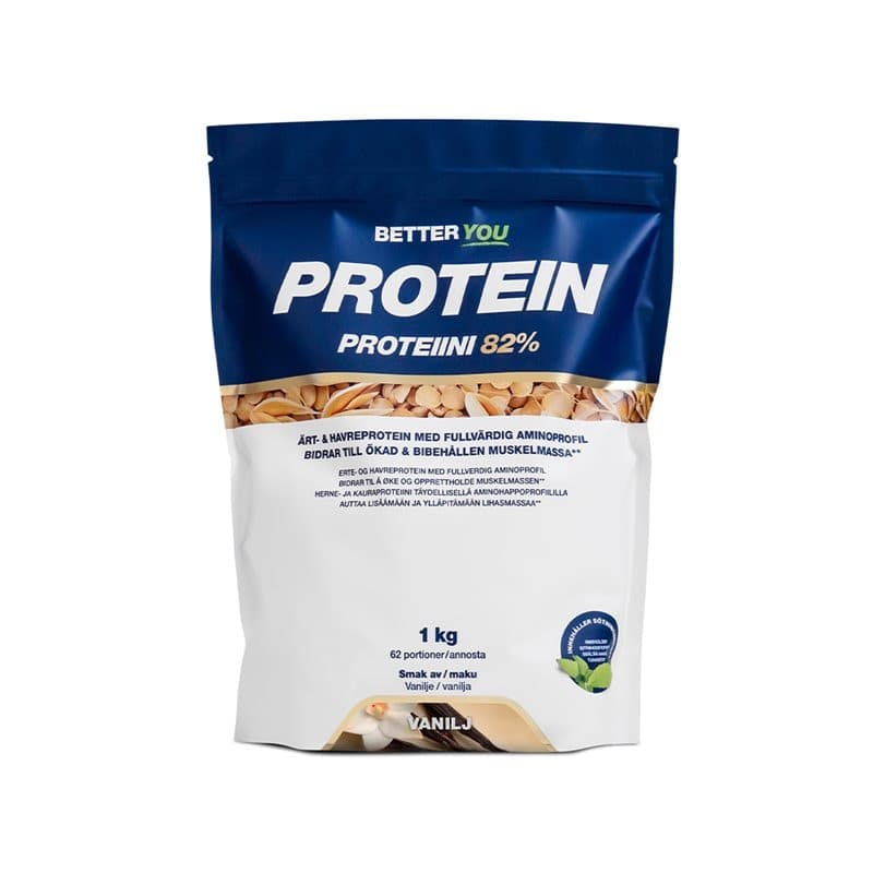 "Pisello-Avena Proteine 1kg Vaniglia" – Better You confezione