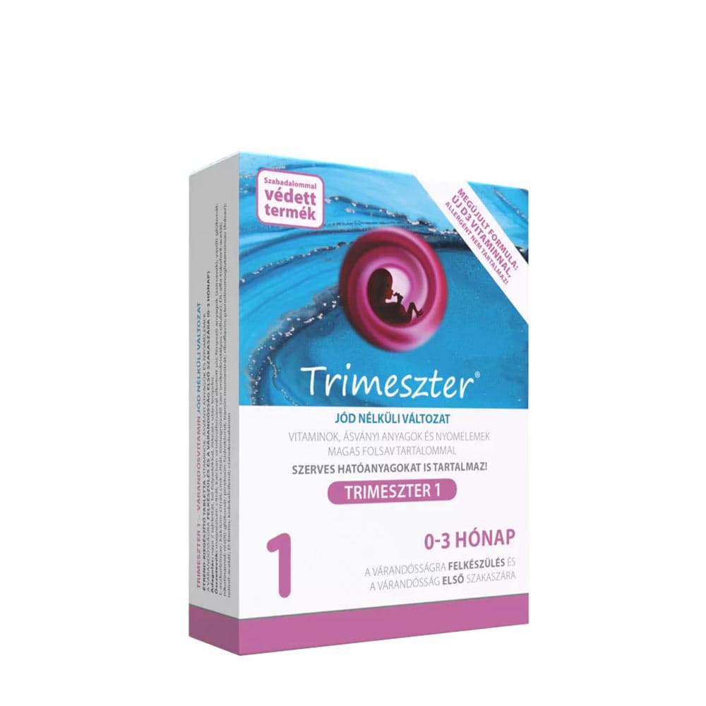 Vitaking - Trimester 1 Multivitamin - Without Iodine - 60 tabletter – Vitaking förpackning