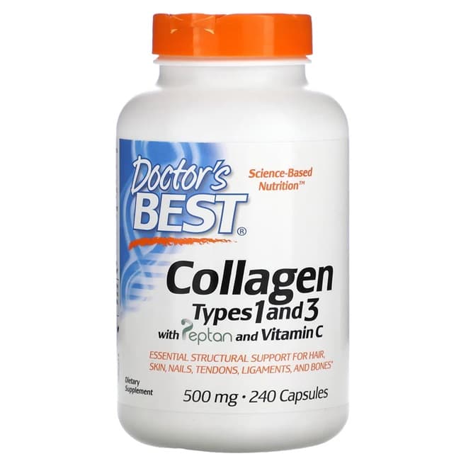 Doctor's Best Colagénio Tipo 1 e 3 com Peptan® e Vitamina C 3000 mg – Doctor's Best packaging