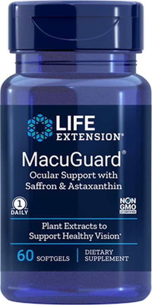 Life Extension - Ocular Support With Saffron & Astaxanthin - 60 capsules molles – Life Extension packaging