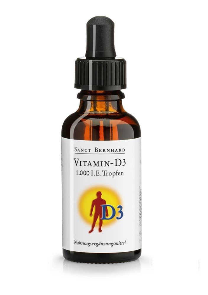 Kräuterhaus Sanct Bernhard Vitamin D3 Drops 1000IU - 30ml – Kräuterhaus Sanct Bernhard packaging