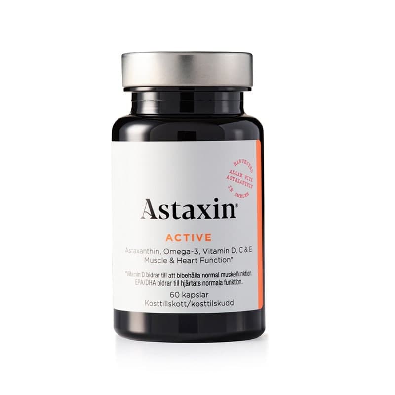 Astaxin active 60 kapslar – Astaxin förpackning