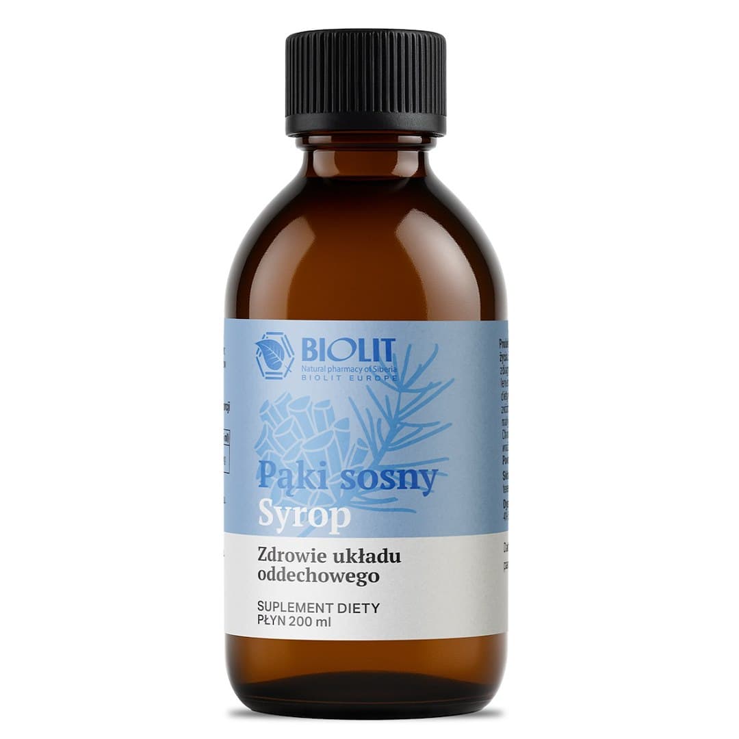 Biolit Pąki sosny syrop 200 ml – Biolit Verpackung