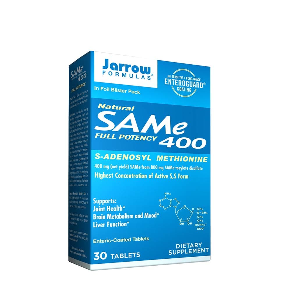 Jarrow Formulas Natural SAMe Full Potency 400 – Jarrow Formulas packaging