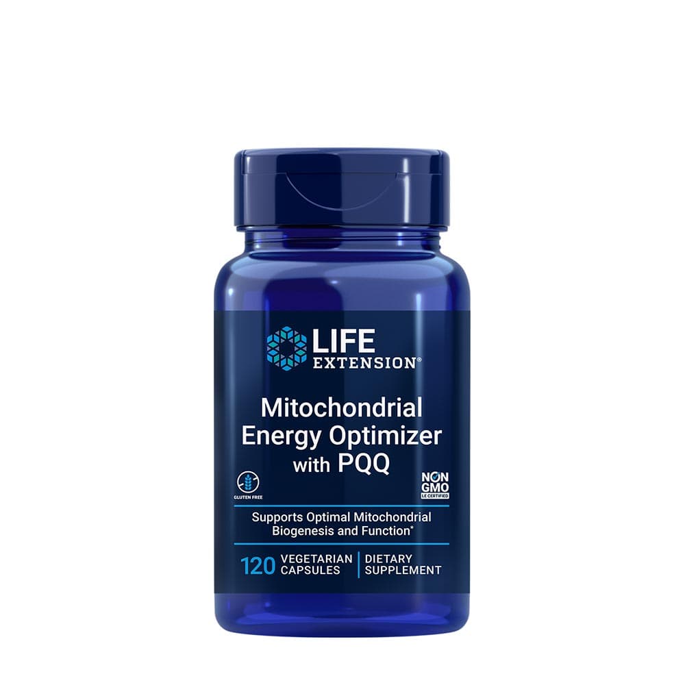 Life Extension Mitochondrial Energy Optimizer With PQQ 120 vegetarische Kapseln – Life Extension Verpackung