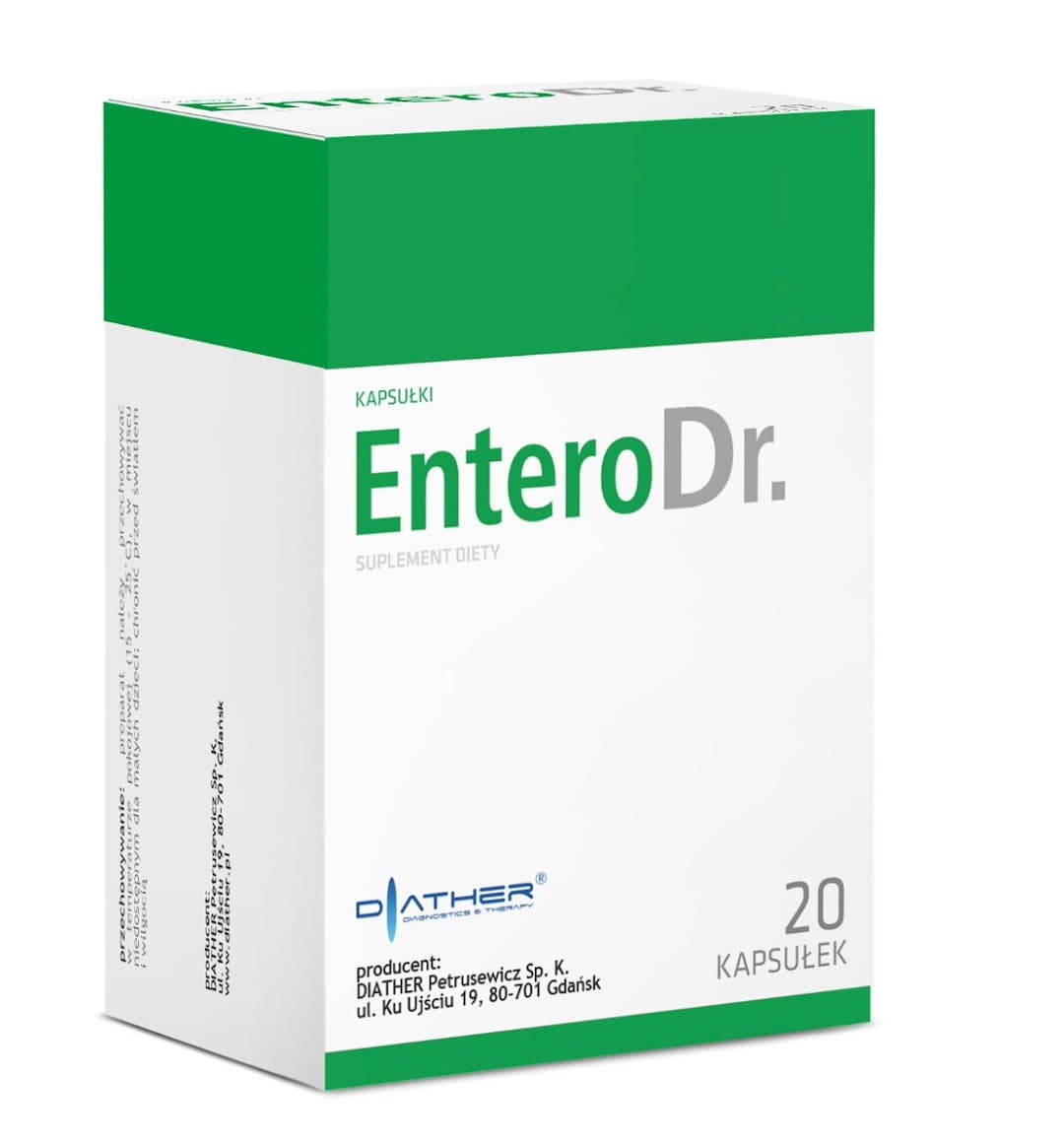 DIATHER - Entero Dr. - 20 Caps – DIATHER förpackning