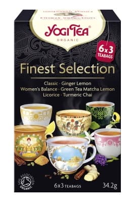 Yogi Tea Herbatka Ekspresowa Finest Selection Mix BIO 34,2g (6x3 bolsitas) | Bio Planet – YOGI TEA packaging