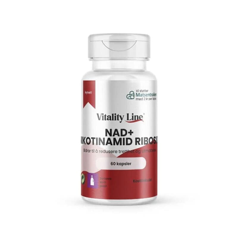 Vitality Line NAD+ 60 kapslar – Vitality Line förpackning
