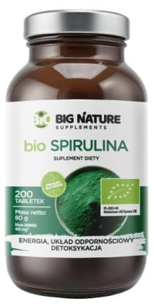 Big Nature - Organic Spirulina - 200 tablets