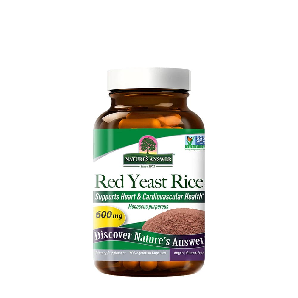 Nature's Answer - Red Yeast Rice - 90 Vegetarian Capsules – Nature's Answer förpackning