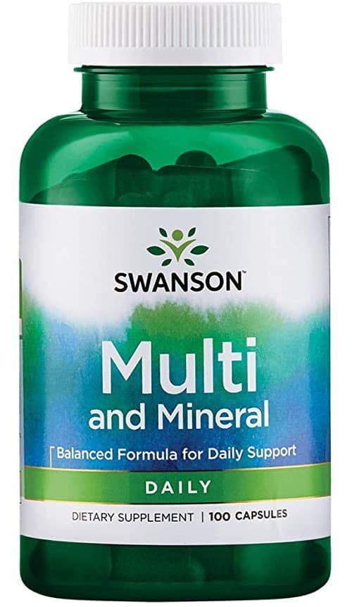 Swanson - Multi And Mineral - 100 Caps – Swanson förpackning
