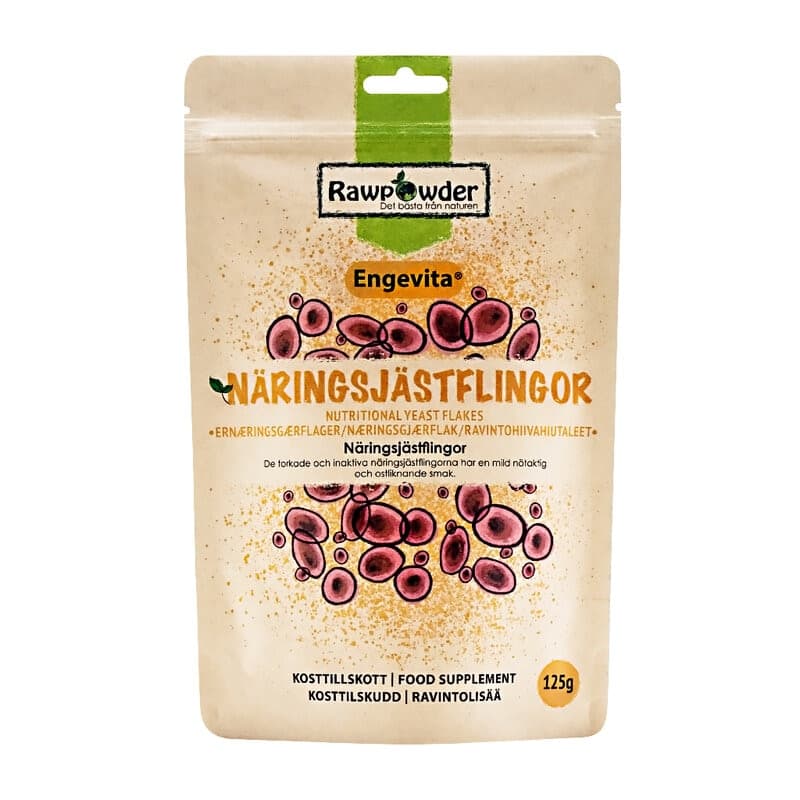 Engevita® Nährhefe-Flocken 125g | Rawpowder – Rawpowder Verpackung