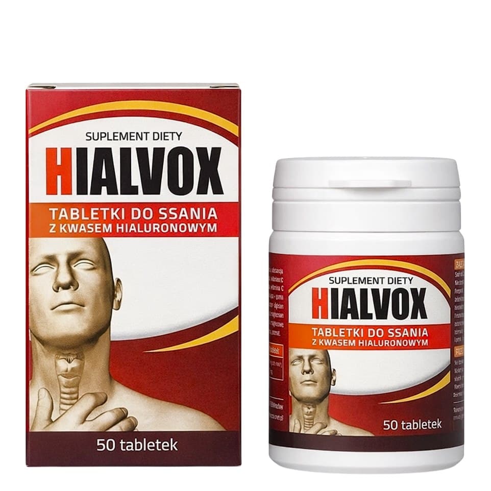 Hialvox - Hyaluronic Acid Lozenges - 50 Tabletter