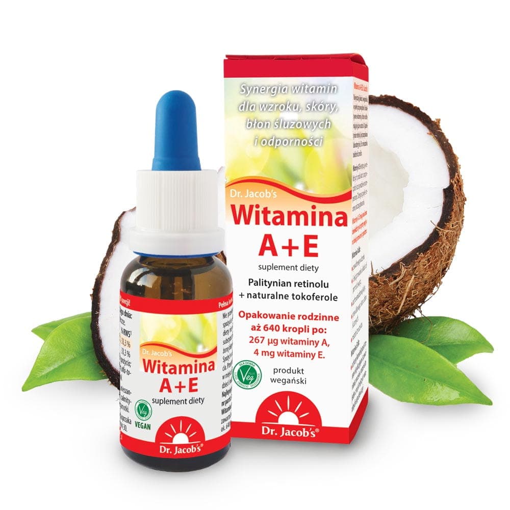 Gotas de Vitamina A + E do Dr. Jacob's 20 ml – Dr. Jacob's packaging