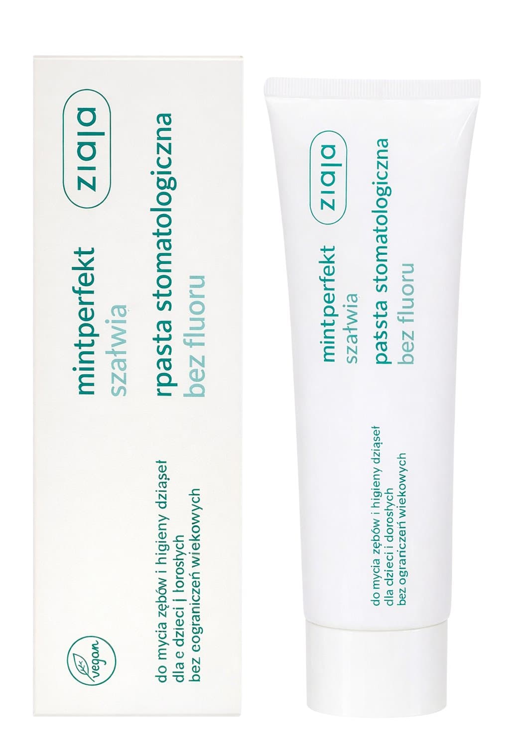 Ziaja - Sage Toothpaste Fluoride-Free - 75ml – Ziaja packaging