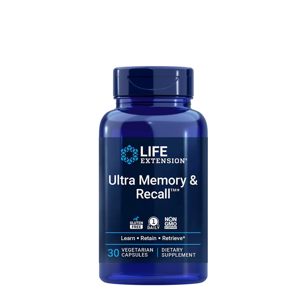 Life Extension Ultra Memory and Recall - 30 Vegetarian Capsules – Life Extension packaging