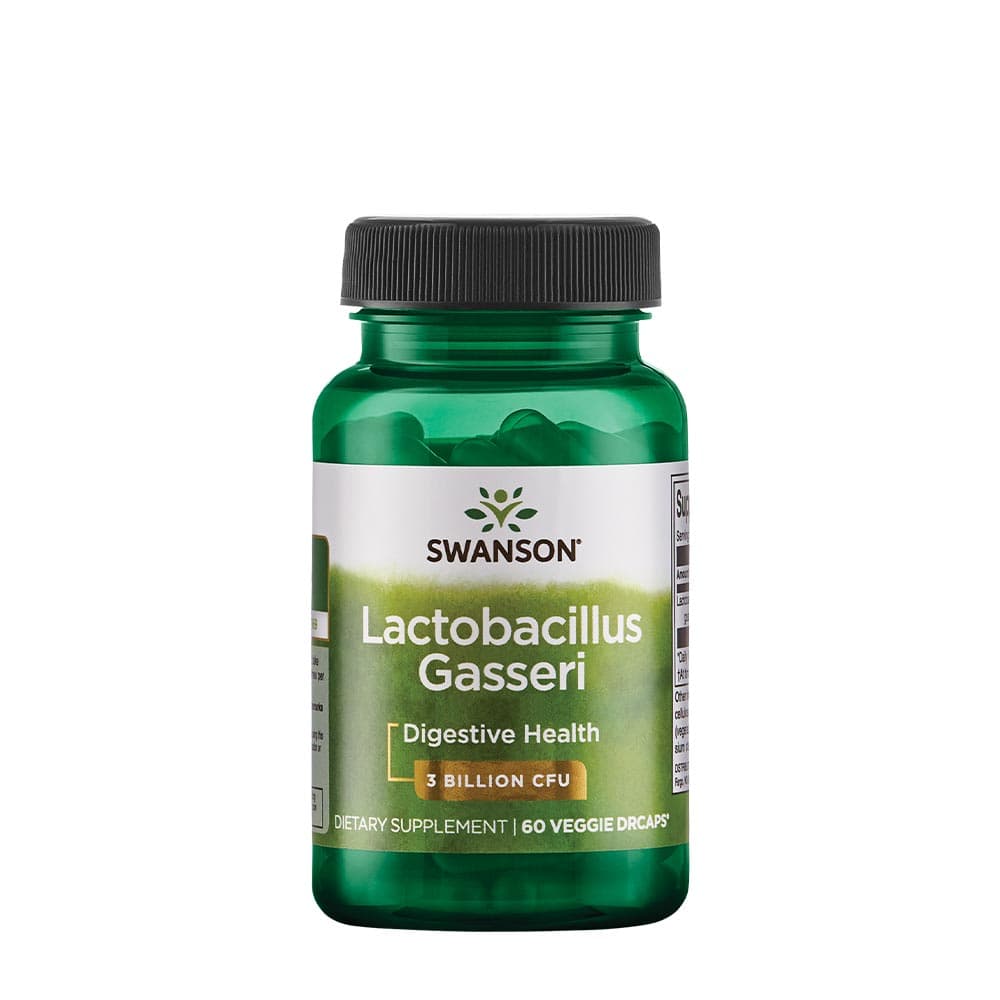 Swanson Lactobacillus Gasseri 3 Milliarden KBE – 60 Veggie Drcaps – Swanson Verpackung
