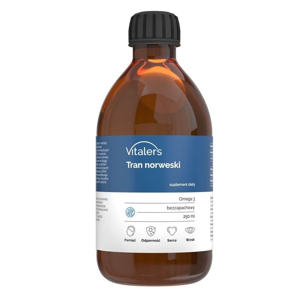 Vitalers - Aceite de Hígado de Bacalao Noruego – Vitalers packaging
