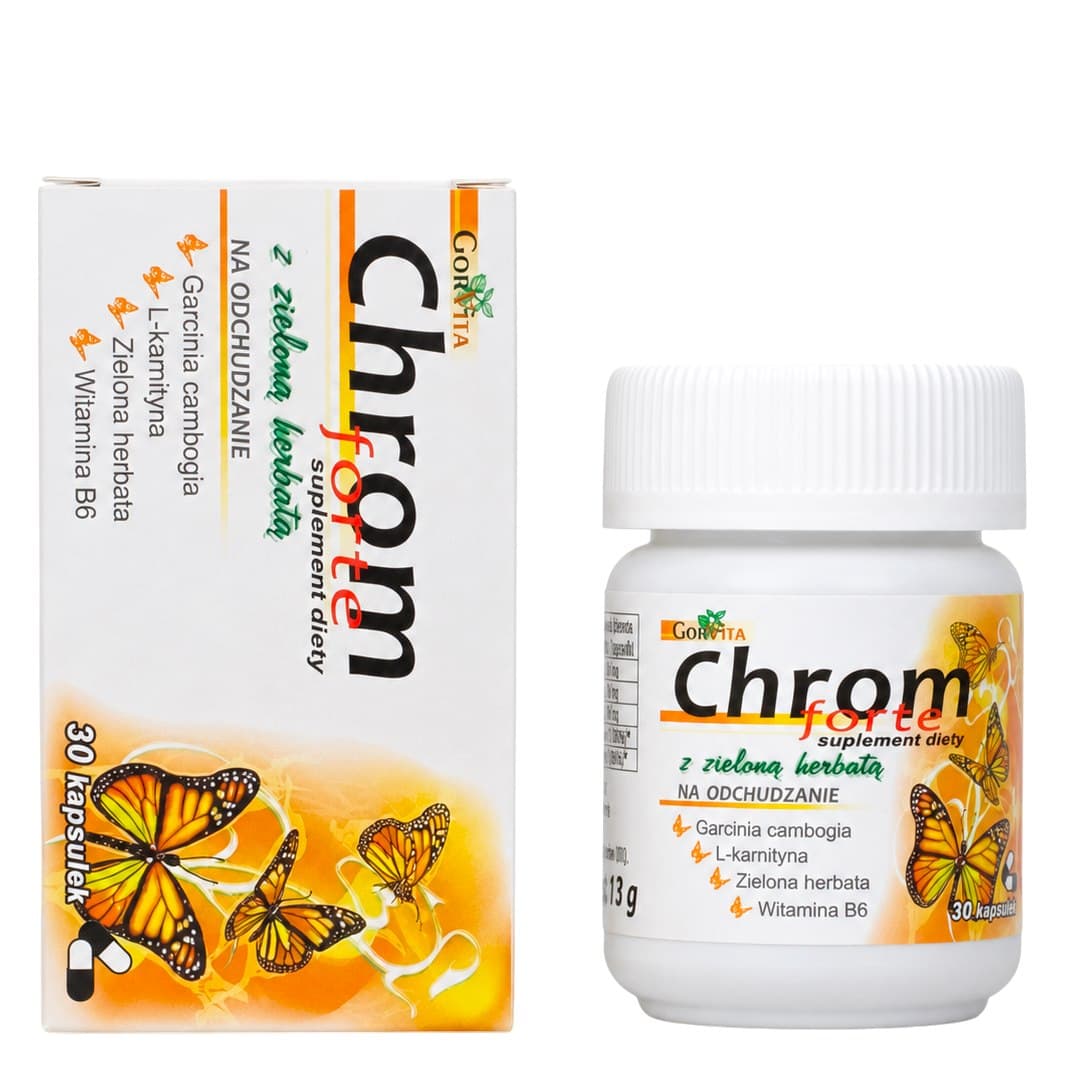 Gorvita - Chrom Forte with green tea - 30 capsules – Gorvita packaging