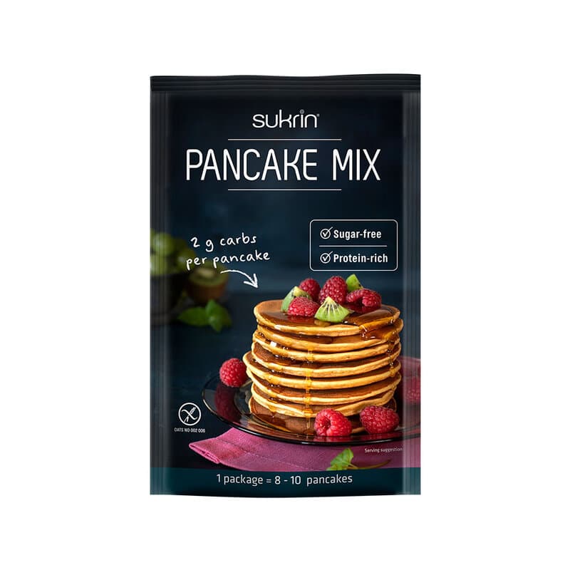 Sukrin Pancake mix 100g – Sukrin förpackning