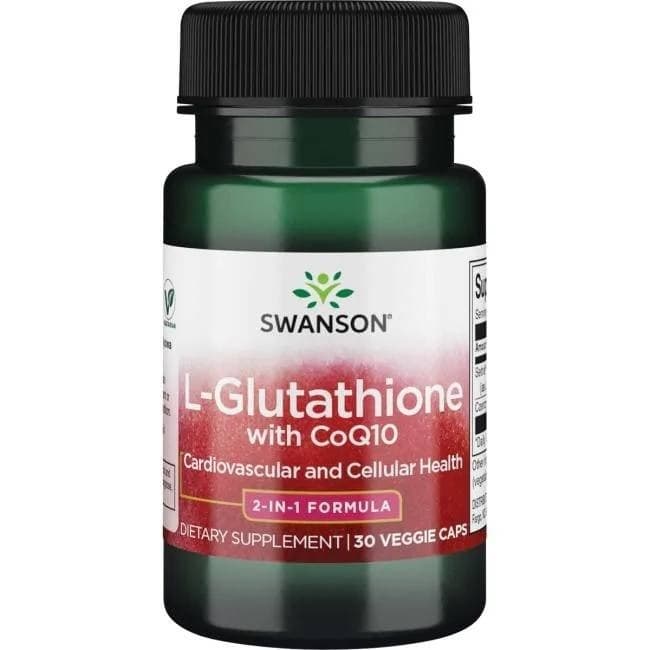 Swanson - L-Glutathione with CoQ10 100mg - 60 capsules – Swanson packaging