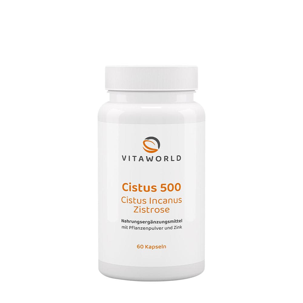 Vitaworld Cistus - 500 capsules – Vitaworld emballage