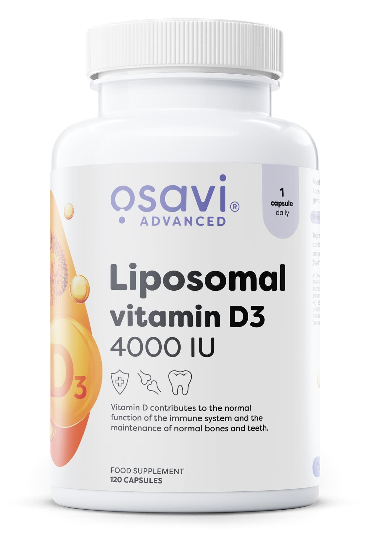 Osavi - Vitamina D3 liposomale, 4000IU – Osavi packaging