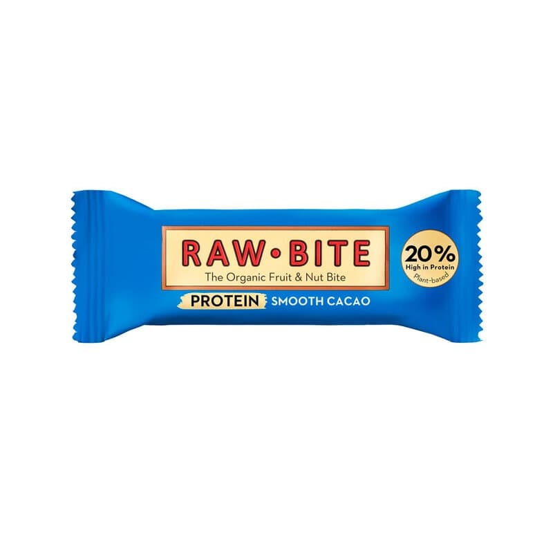 Frukt- & Nötbar Kakao Protein 45g | RawBite – RawBite opakowanie