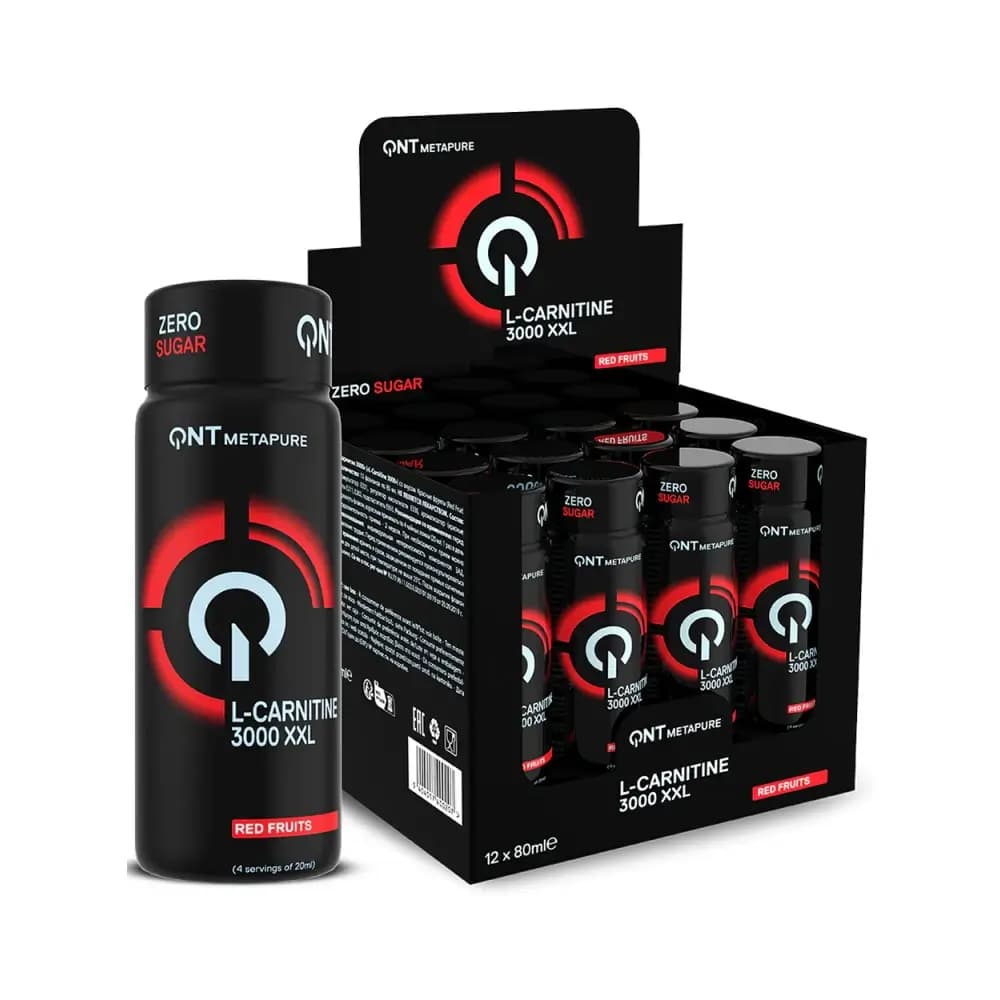 Qnt Life - L-Carnitine Shot 3000mg (12X80ml) - Frutas Rojas – QNT empaque