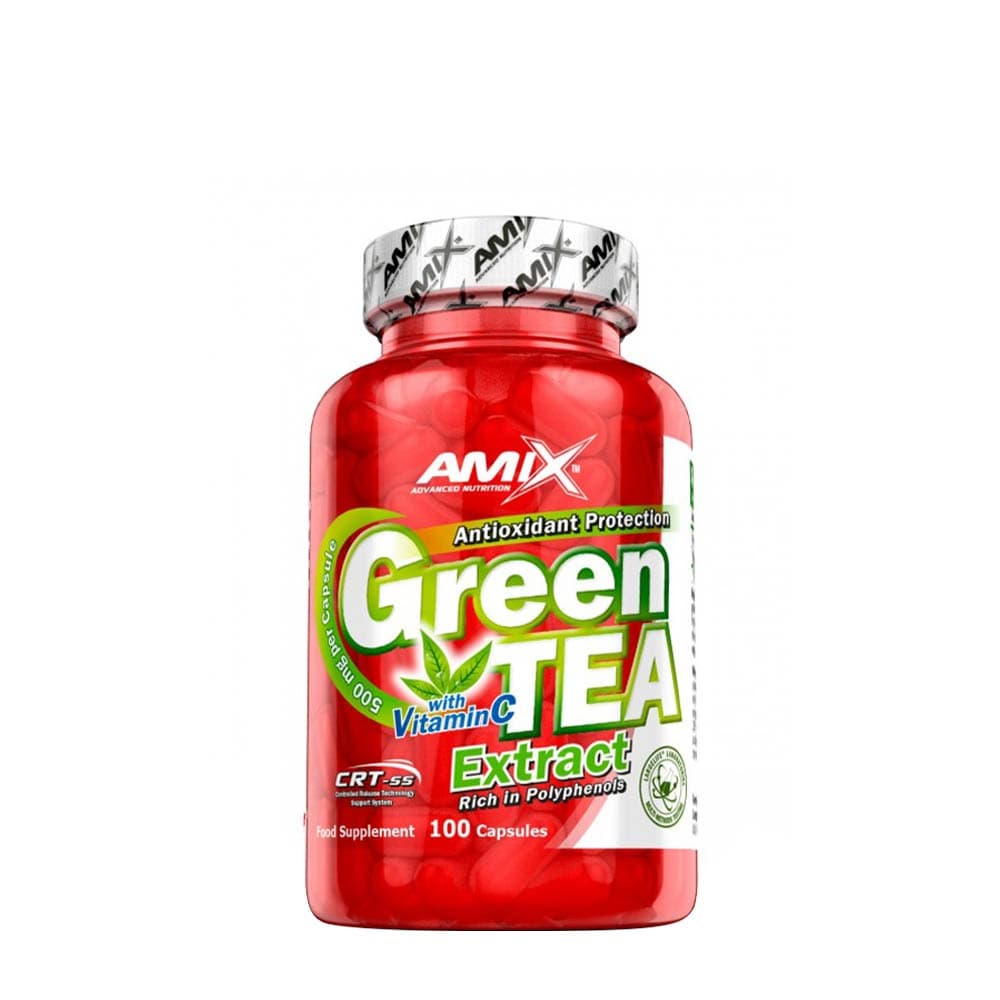 Amix Green Tea Extract With Vitamin C - 100 kapslar – Amix förpackning