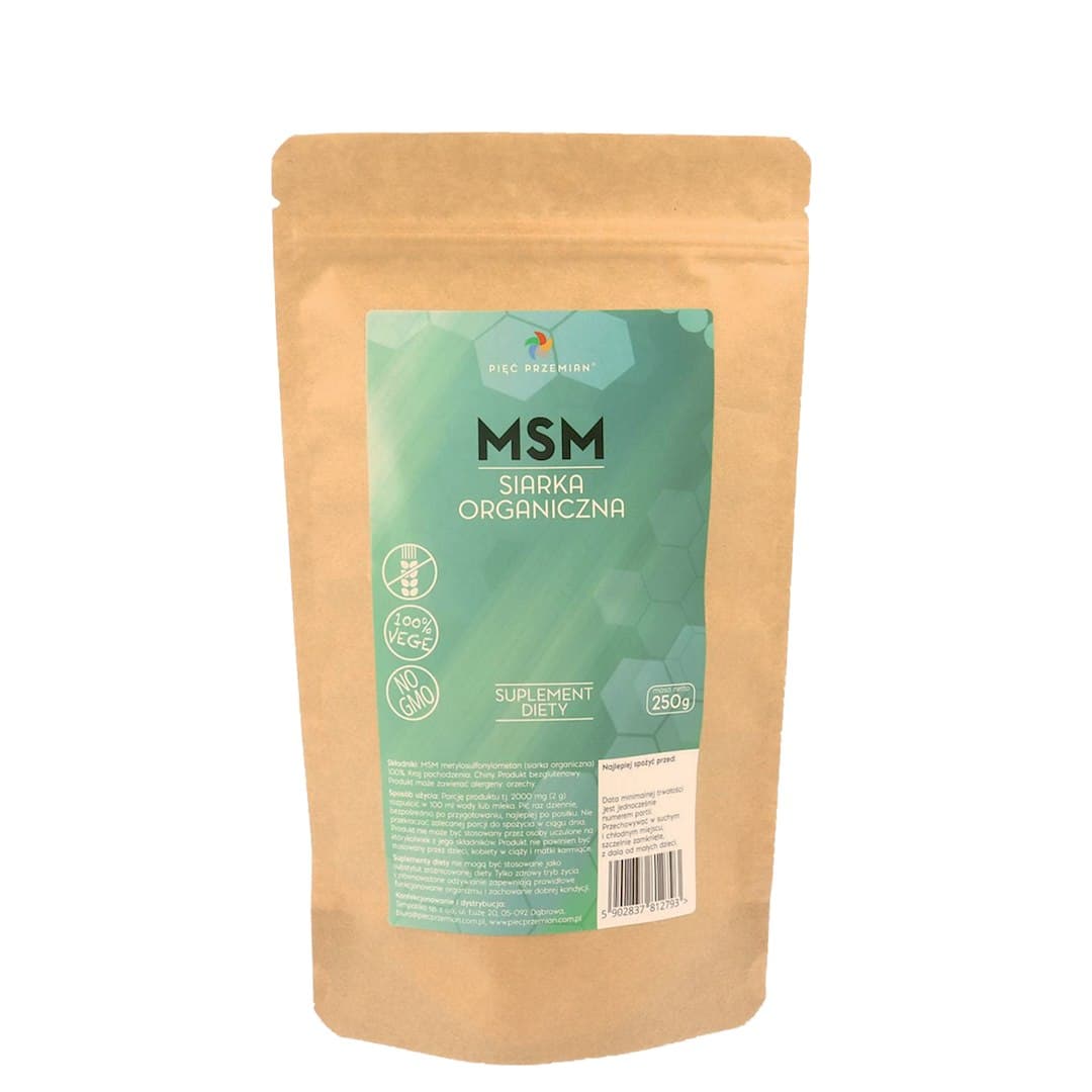 Pięć Przemian - MSM Organic Sulfur - 250g – Pięć Przemian Verpackung