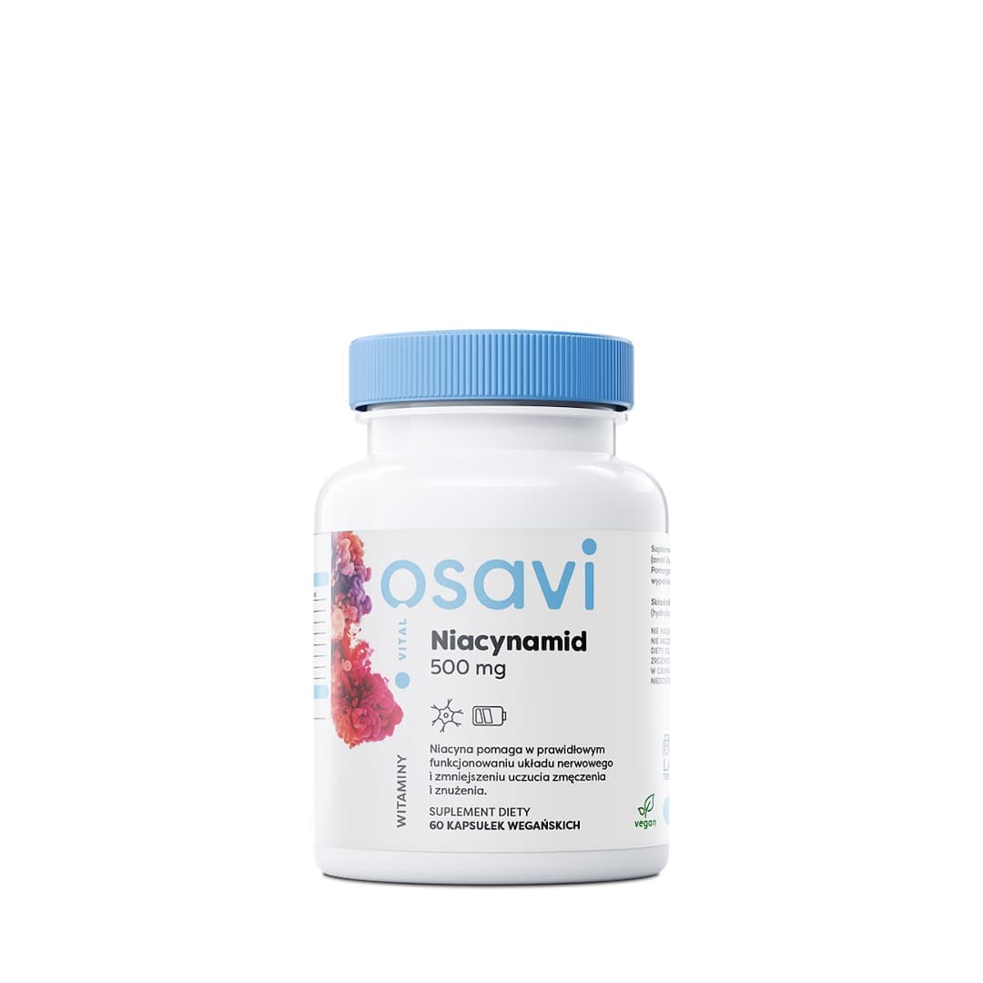 Osavi Vitamine B3 (Amid kwasu nikotynowego) 500 mg 60 capsules – Osavi packaging