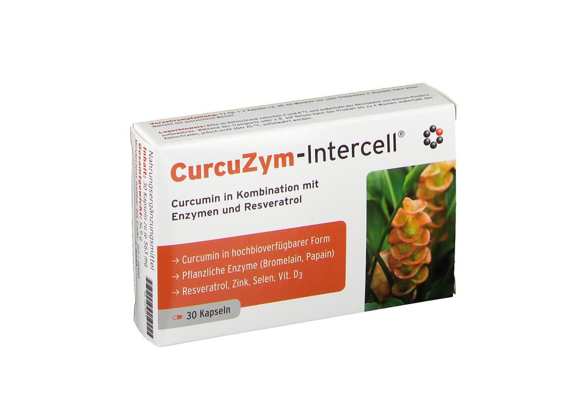 Intercell Pharma - Curcuzym Intercell - 30 Kapseln – Intercell förpackning