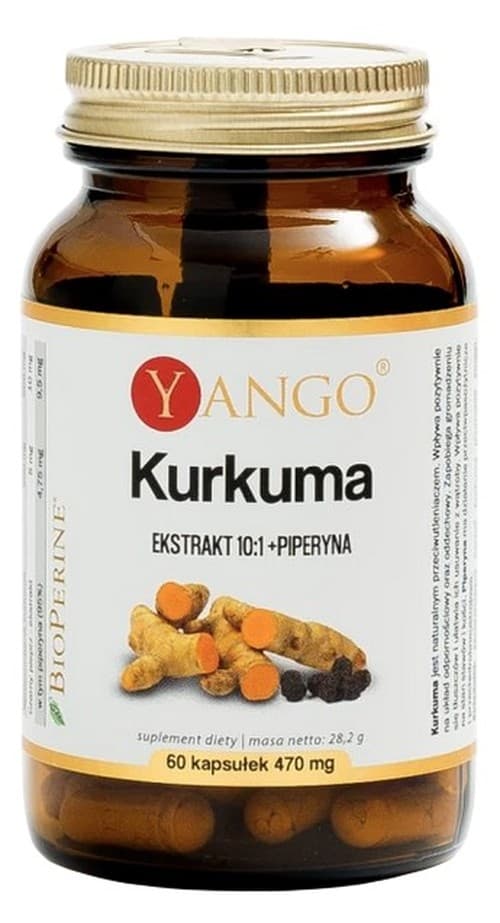 Yango Kurkumin Extract Met Piperine 60 Capsules