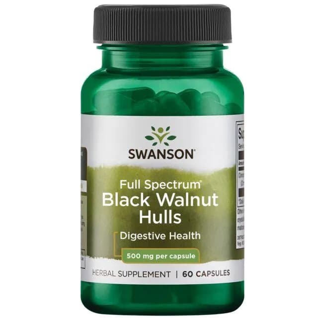 Swanson Full Spectrum Black Walnut Hulls 500 mg - 60 Kapseln