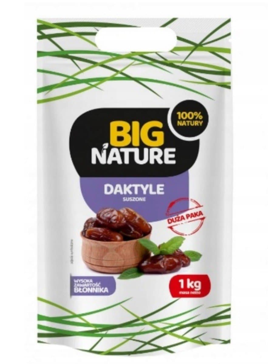 Big Nature - Dried Dates - 1 kg – Big Nature förpackning