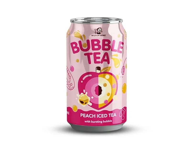 Allcor - Bubble Tea Peach Drink 320ml – Madame Hong packaging
