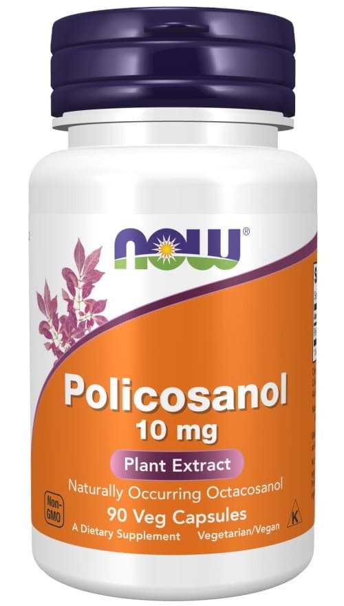 NOW Foods Policosanol 10mg 90 Vcaps – NOW Foods packaging