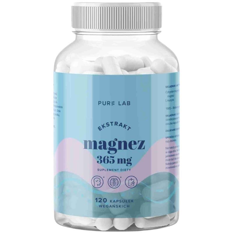 Pure Lab Magnesium - 120 gélules – Pure Lab emballage