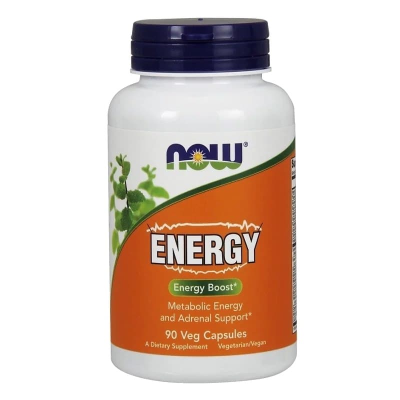 NOW Foods Energy 90 cápsulas – NOW Foods embalagem