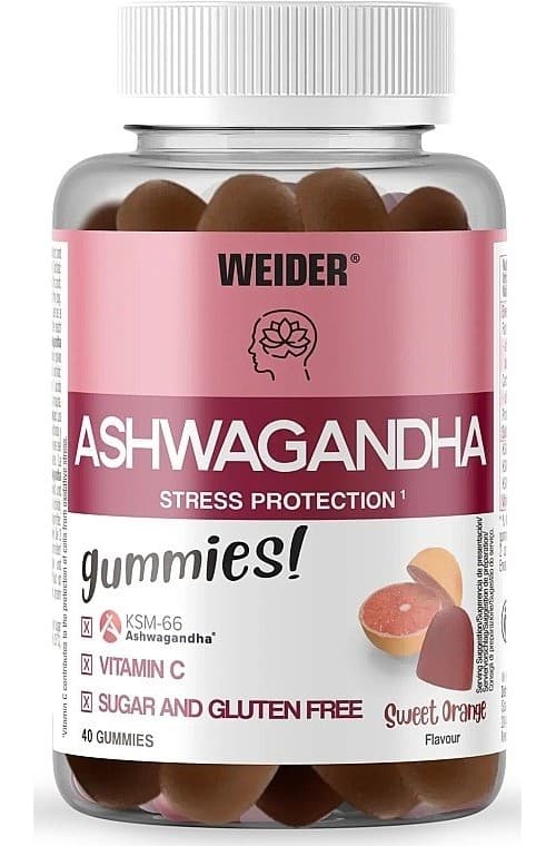 Weider - Ashwagandha Gummies, Sweet Orange - 40 Gummies