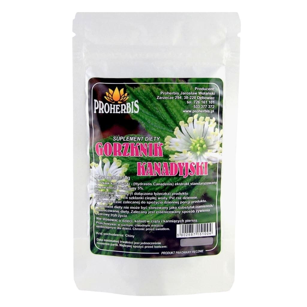 Proherbis - Canadian Goldenseal - 30g – Proherbis emballage
