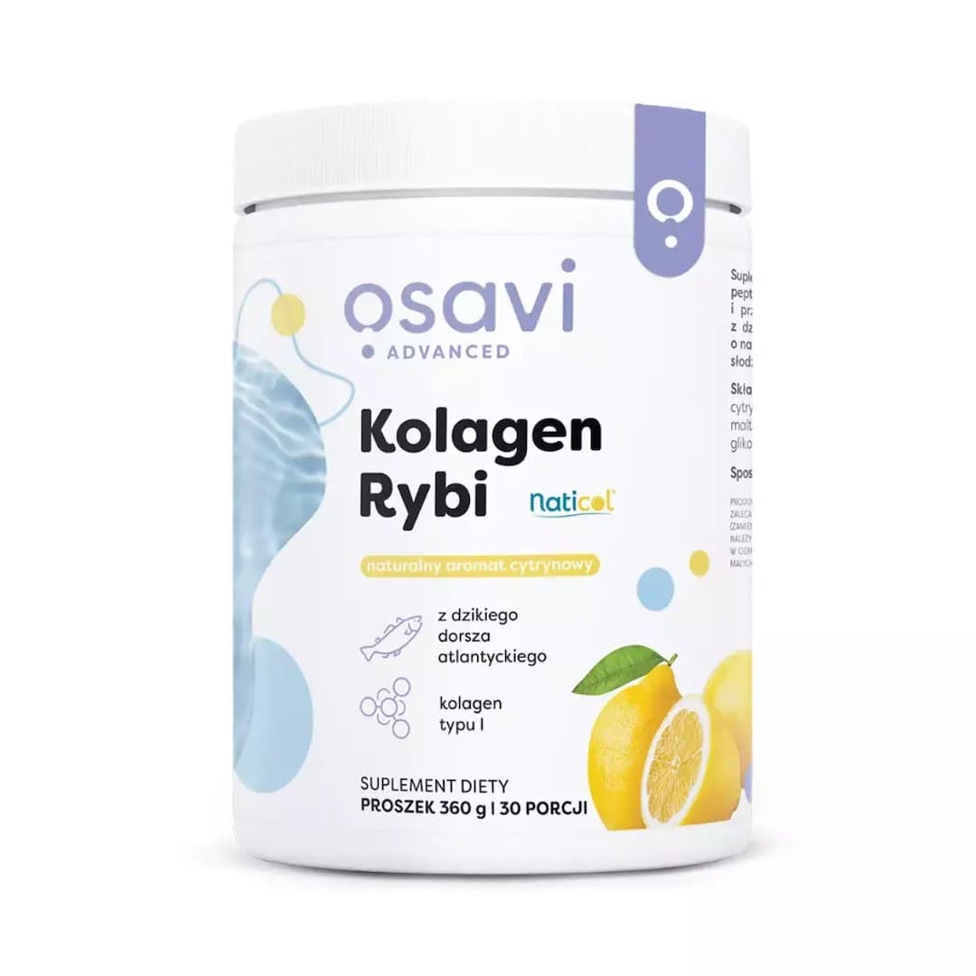 Osavi Advanced Fish Collagen - 360g pulver med citron